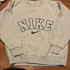 Nike Vintage Style Cream Crew